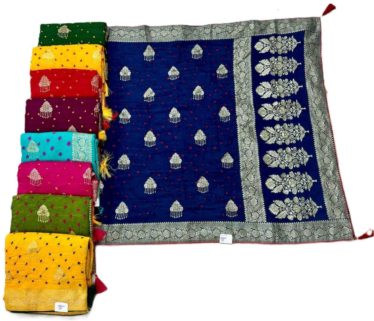 Troika Fashion – Dola Bandhej Single Zari Saree