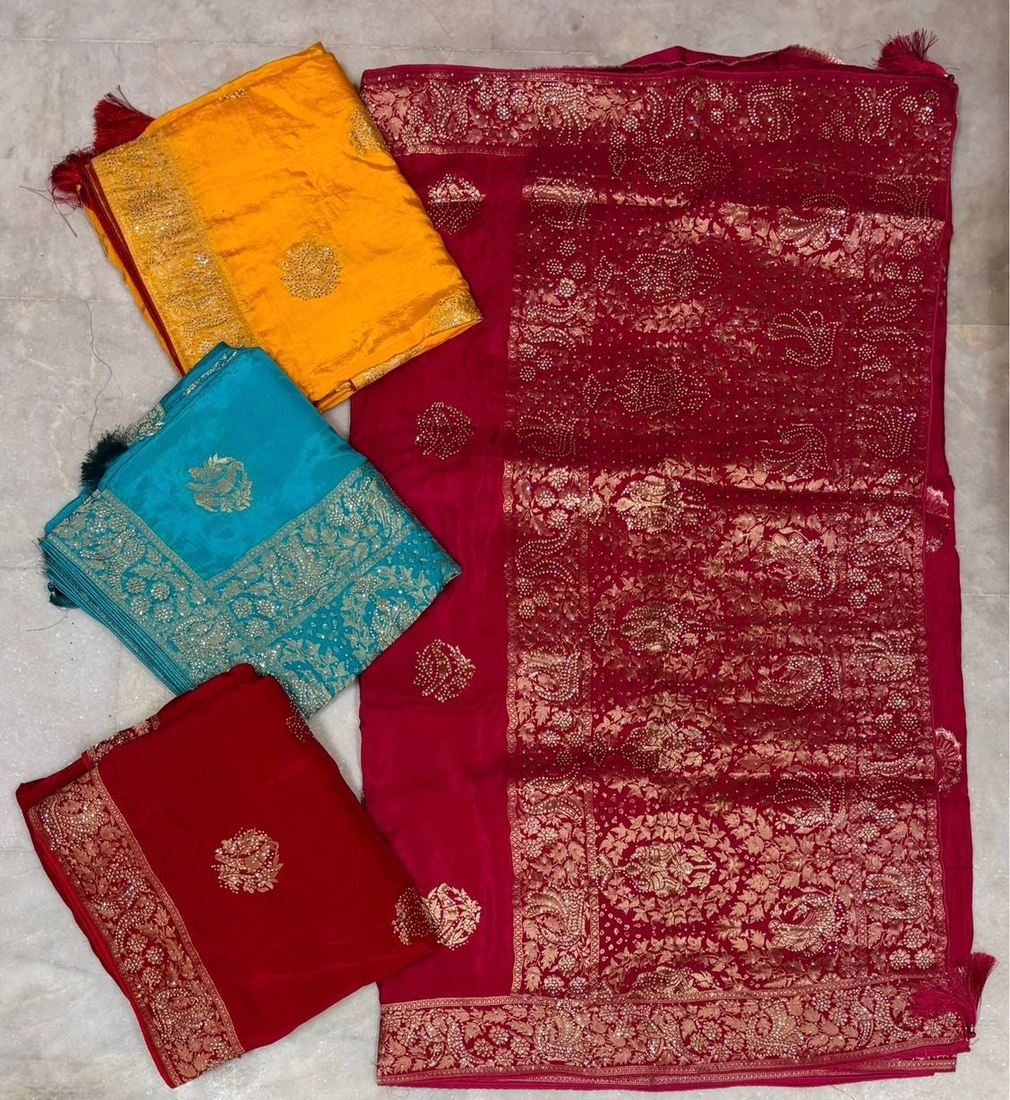 Troika Fashion – Ho Silk SiroSki Work Saree