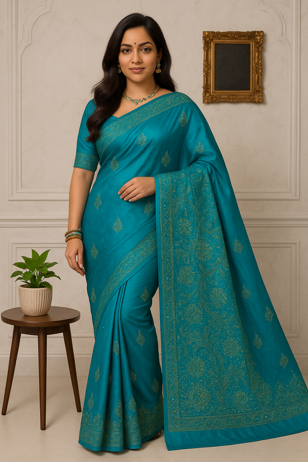 Troika Fashion – Ho Silk Siroshi Work Saree