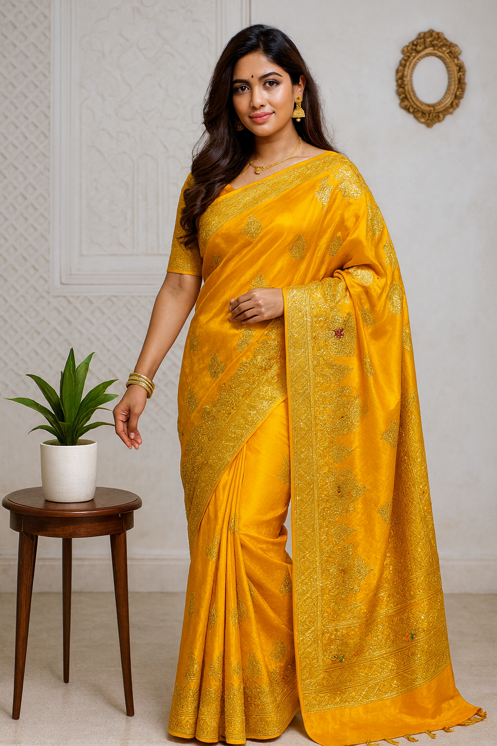 Troika Fashion – Ho Silk Siroshi Work Saree