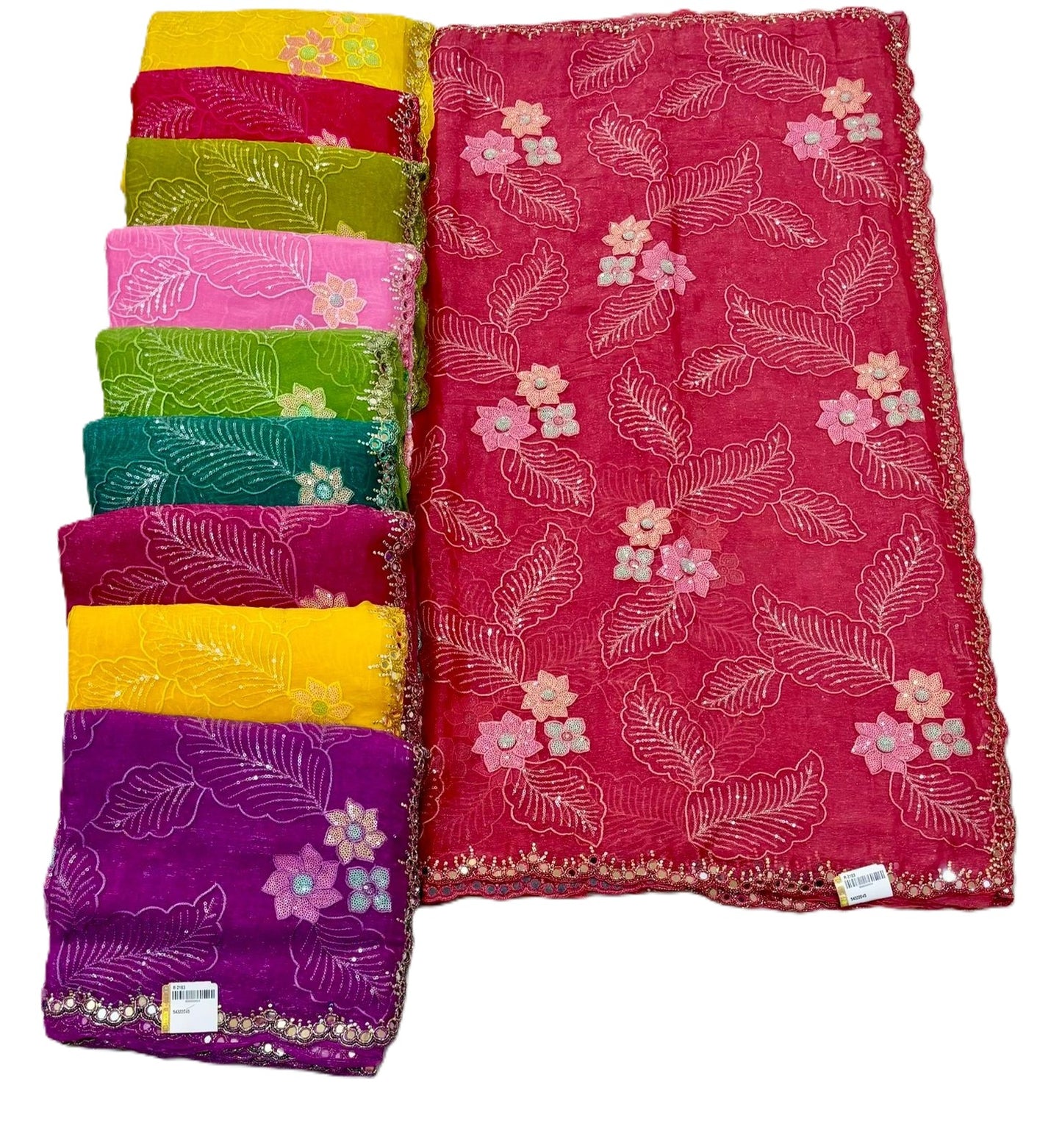 Troika Fashion – Simmer Chiffon Handwork Saree