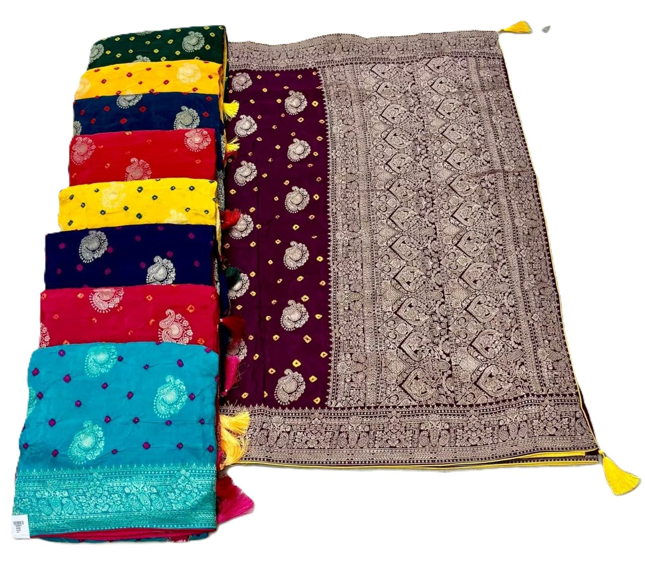 Troika Fashion – Dola Bandhej Single Zari Saree