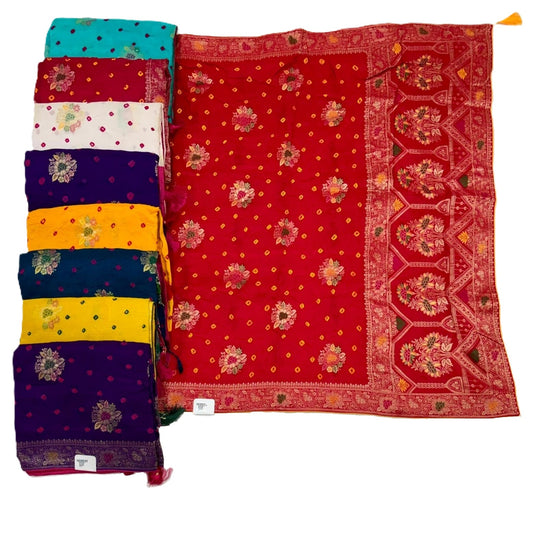 Troika Fashion – Dola Meena Bandhej Saree