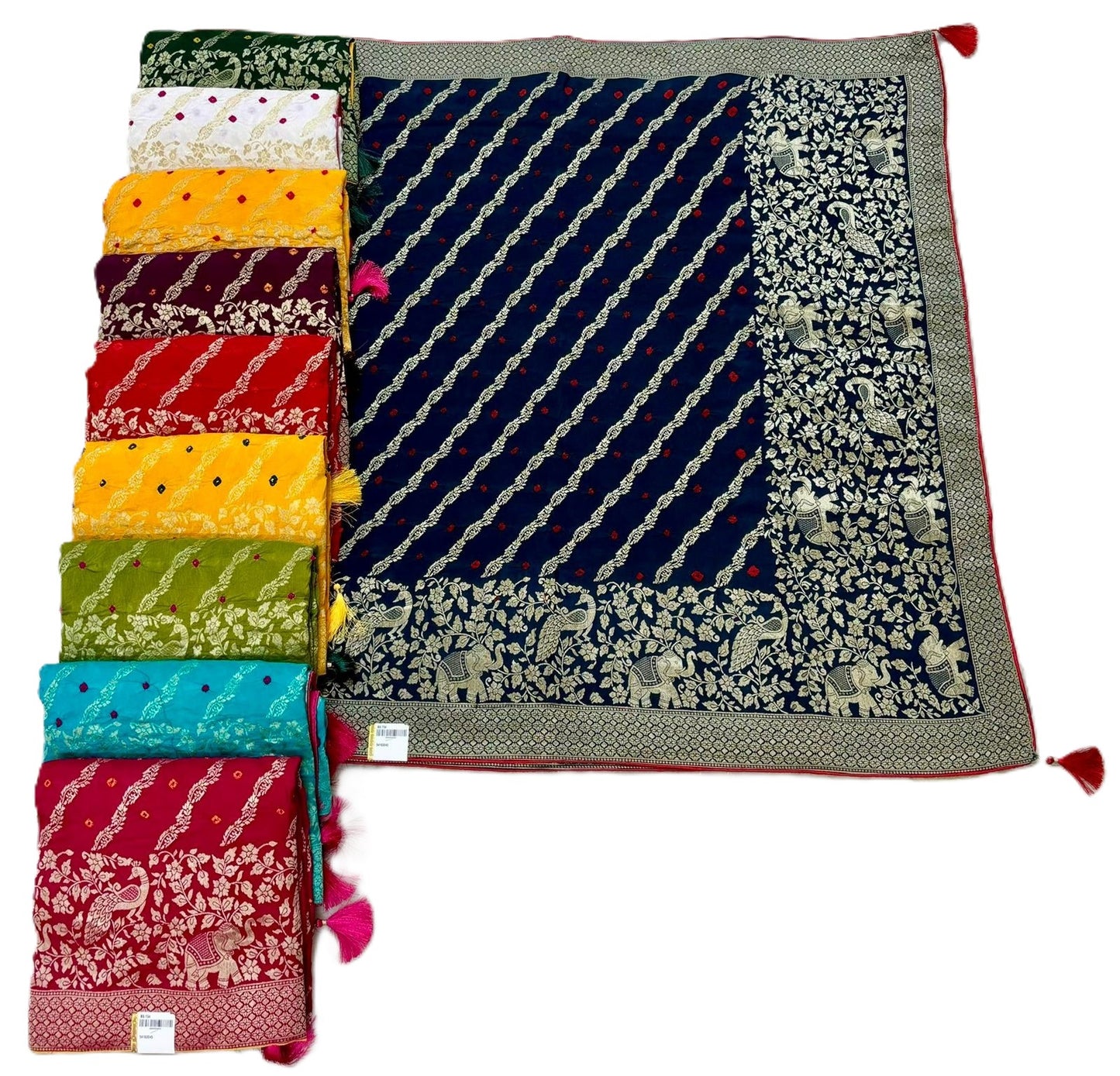 Troika Fashion – Dola Bandhej Single Zari Saree