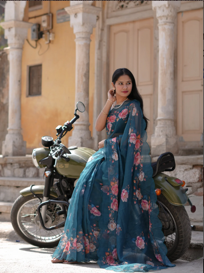 Troika Fashion – Elegant Cotton Silk Printed Saree Casual Collection