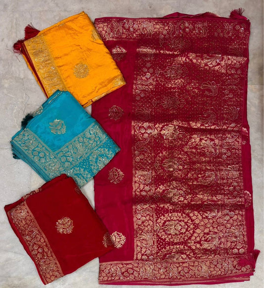 Troika Fashion – Ho Silk SiroSki Work Saree