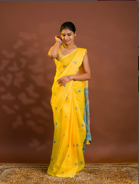 Troika Fashion – Stylish Kalamkari Soft Cotton Saree
