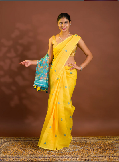 Troika Fashion – Stylish Kalamkari Soft Cotton Saree