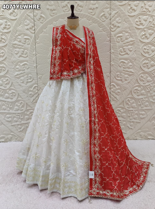Troika Fashion – Royal Look HO Silk Lehenga with Gota Patti Embellishment